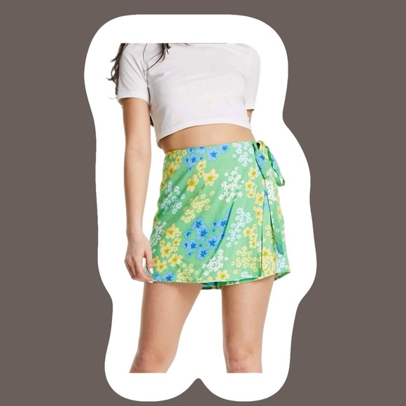 ASOS Dresses & Skirts - Asos | floral | wrap | skort | size US 6 | new with tags